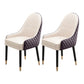 Scandinavian Style Wood Dining Chairs Dining Room Parsons Cushioned Chair with Arm Beige-Coffee 2 Piece Set Clearhalo ' kitchen&dining_furn' 'Dining Chairs' 'Dining Tables & Seating' 'dining_chair' 'furn' 'furn_dining_chair' 'Furniture' 'furniture_dining_chair' 'Kitchen & Dining Furniture' 'kitchen' 3702288