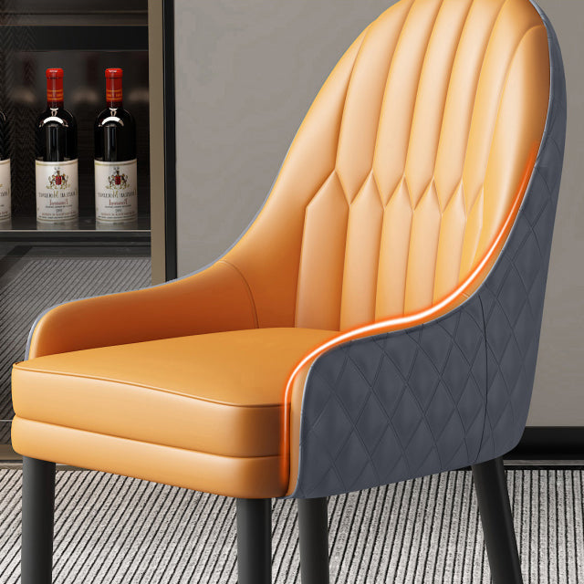 Scandinavian Style Wood Dining Chairs Dining Room Parsons Cushioned Chair with Arm Clearhalo ' kitchen&dining_furn' 'Dining Chairs' 'Dining Tables & Seating' 'dining_chair' 'furn' 'furn_dining_chair' 'Furniture' 'furniture_dining_chair' 'Kitchen & Dining Furniture' 'kitchen' 3702291