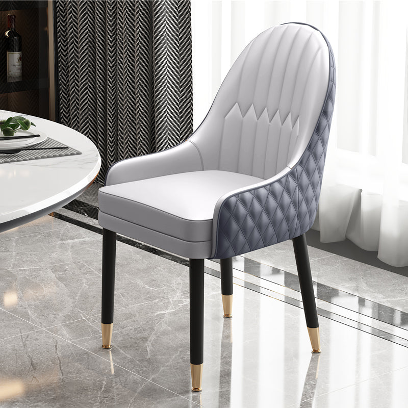 Scandinavian Style Wood Dining Chairs Dining Room Parsons Cushioned Chair with Arm Silver Gray 1 Piece Clearhalo ' kitchen&dining_furn' 'Dining Chairs' 'Dining Tables & Seating' 'dining_chair' 'furn' 'furn_dining_chair' 'Furniture' 'furniture_dining_chair' 'Kitchen & Dining Furniture' 'kitchen' 3702297