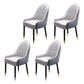 Scandinavian Style Wood Dining Chairs Dining Room Parsons Cushioned Chair with Arm Silver Gray 4 Piece Set Clearhalo ' kitchen&dining_furn' 'Dining Chairs' 'Dining Tables & Seating' 'dining_chair' 'furn' 'furn_dining_chair' 'Furniture' 'furniture_dining_chair' 'Kitchen & Dining Furniture' 'kitchen' 3702299