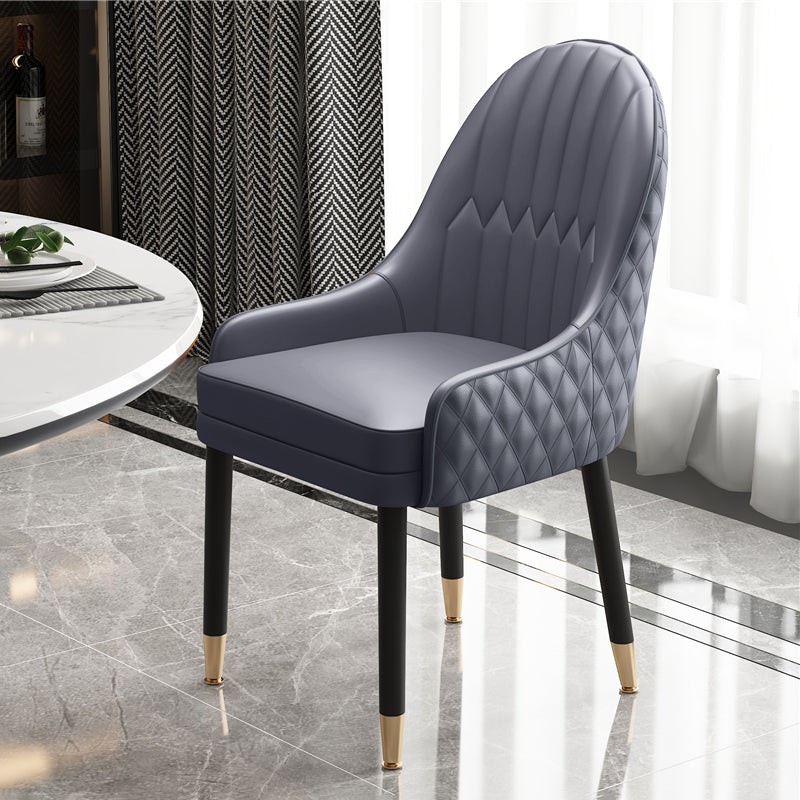Scandinavian Style Wood Dining Chairs Dining Room Parsons Cushioned Chair with Arm Grey 1 Piece Clearhalo ' kitchen&dining_furn' 'Dining Chairs' 'Dining Tables & Seating' 'dining_chair' 'furn' 'furn_dining_chair' 'Furniture' 'furniture_dining_chair' 'Kitchen & Dining Furniture' 'kitchen' 3702300