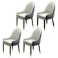 Scandinavian Style Wood Dining Chairs Dining Room Parsons Cushioned Chair with Arm Black-Gray 4 Piece Set Clearhalo ' kitchen&dining_furn' 'Dining Chairs' 'Dining Tables & Seating' 'dining_chair' 'furn' 'furn_dining_chair' 'Furniture' 'furniture_dining_chair' 'Kitchen & Dining Furniture' 'kitchen' 3702314
