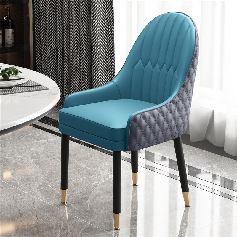Scandinavian Style Wood Dining Chairs Dining Room Parsons Cushioned Chair with Arm Blue-Gray 1 Piece Clearhalo ' kitchen&dining_furn' 'Dining Chairs' 'Dining Tables & Seating' 'dining_chair' 'furn' 'furn_dining_chair' 'Furniture' 'furniture_dining_chair' 'Kitchen & Dining Furniture' 'kitchen' 3702315