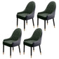 Scandinavian Style Wood Dining Chairs Dining Room Parsons Cushioned Chair with Arm Green-Black 4 Piece Set Clearhalo ' kitchen&dining_furn' 'Dining Chairs' 'Dining Tables & Seating' 'dining_chair' 'furn' 'furn_dining_chair' 'Furniture' 'furniture_dining_chair' 'Kitchen & Dining Furniture' 'kitchen' 3702323