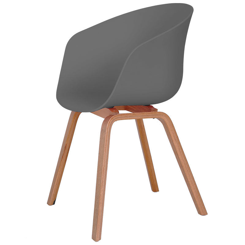 Glam Simple Design Plastic Dining Armless Chair Solid Back Dining Side Chairs Clearhalo ' kitchen&dining_furn' 'Dining Chairs' 'Dining Tables & Seating' 'dining_chair' 'Furniture' 'furniture_dining_chair' 'Kitchen & Dining Furniture' 'kitchen' 3702338