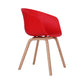Glam Simple Design Plastic Dining Armless Chair Solid Back Dining Side Chairs Red 1 Piece Clearhalo ' kitchen&dining_furn' 'Dining Chairs' 'Dining Tables & Seating' 'dining_chair' 'Furniture' 'furniture_dining_chair' 'Kitchen & Dining Furniture' 'kitchen' 3702347
