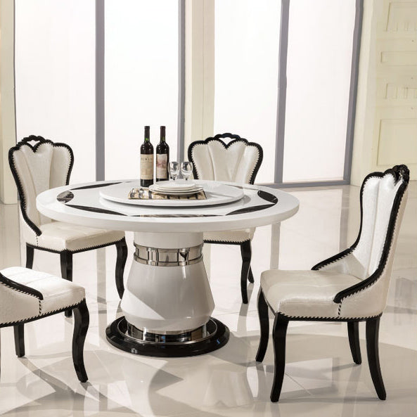 Scandinavian Style Upholstered Armless Side Chair Solid Back Dining Chairs for Home Use Clearhalo ' kitchen&dining_furn' 'Dining Chairs' 'Dining Tables & Seating' 'dining_chair' 'furn' 'furn_dining_chair' 'Furniture' 'furniture_dining_chair' 'Kitchen & Dining Furniture' 'kitchen' 3702370