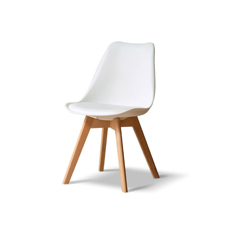 Glam Style Upholstered Armless Dining Chairs with Wooden Legs Side Chairs for Home Use Clearhalo ' kitchen&dining_furn' 'Dining Chairs' 'Dining Tables & Seating' 'dining_chair' 'Furniture' 'furniture_dining_chair' 'Kitchen & Dining Furniture' 'kitchen' 3702381