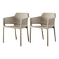 Scandinavian Plastic Dining Armchair Indoor Stackable Arm Chairs for Kitchen Camel 2 Piece Set Clearhalo ' kitchen&dining_furn' 'Dining Chairs' 'Dining Tables & Seating' 'dining_chair' 'furn' 'furn_dining_chair' 'Furniture' 'furniture_dining_chair' 'Kitchen & Dining Furniture' 'kitchen' 3702419