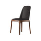 Scandinavian Style Wood Dining Chairs Dining Room Armless Solid Back Chair Black 1 Piece Walnut Clearhalo ' kitchen&dining_furn' 'Dining Chairs' 'Dining Tables & Seating' 'dining_chair' 'furn' 'furn_dining_chair' 'Furniture' 'furniture_dining_chair' 'Kitchen & Dining Furniture' 'kitchen' 3702439