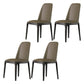 Scandinavian Style Wood Dining Chairs Dining Room Armless Solid Back Chair Khaki 4 Piece Set Black Clearhalo ' kitchen&dining_furn' 'Dining Chairs' 'Dining Tables & Seating' 'dining_chair' 'furn' 'furn_dining_chair' 'Furniture' 'furniture_dining_chair' 'Kitchen & Dining Furniture' 'kitchen' 3702449