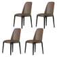 Scandinavian Style Wood Dining Chairs Dining Room Armless Solid Back Chair Coffee 4 Piece Set Black Clearhalo ' kitchen&dining_furn' 'Dining Chairs' 'Dining Tables & Seating' 'dining_chair' 'furn' 'furn_dining_chair' 'Furniture' 'furniture_dining_chair' 'Kitchen & Dining Furniture' 'kitchen' 3702453