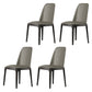 Scandinavian Style Wood Dining Chairs Dining Room Armless Solid Back Chair Smoke Gray 4 Piece Set Black Clearhalo ' kitchen&dining_furn' 'Dining Chairs' 'Dining Tables & Seating' 'dining_chair' 'furn' 'furn_dining_chair' 'Furniture' 'furniture_dining_chair' 'Kitchen & Dining Furniture' 'kitchen' 3702462
