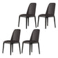 Scandinavian Style Wood Dining Chairs Dining Room Armless Solid Back Chair Black 4 Piece Set Black Clearhalo ' kitchen&dining_furn' 'Dining Chairs' 'Dining Tables & Seating' 'dining_chair' 'furn' 'furn_dining_chair' 'Furniture' 'furniture_dining_chair' 'Kitchen & Dining Furniture' 'kitchen' 3702465