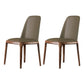 Scandinavian Style Wood Dining Chairs Dining Room Armless Solid Back Chair Khaki 2 Piece Set Walnut Clearhalo ' kitchen&dining_furn' 'Dining Chairs' 'Dining Tables & Seating' 'dining_chair' 'furn' 'furn_dining_chair' 'Furniture' 'furniture_dining_chair' 'Kitchen & Dining Furniture' 'kitchen' 3702473