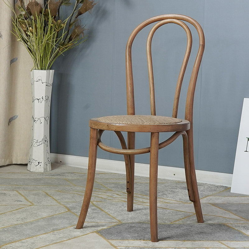 Bentwood Armless Side Dining Chairs Country Style Wood Dining Room Chair Dark Wood Brown 1 Piece Clearhalo ' kitchen&dining_furn' 'Dining Chairs' 'Dining Tables & Seating' 'dining_chair' 'furn' 'furn_dining_chair' 'Furniture' 'furniture_dining_chair' 'Kitchen & Dining Furniture' 'kitchen' 3702481
