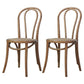Bentwood Armless Side Dining Chairs Country Style Wood Dining Room Chair Dark Wood Brown 2 Piece Set Clearhalo ' kitchen&dining_furn' 'Dining Chairs' 'Dining Tables & Seating' 'dining_chair' 'furn' 'furn_dining_chair' 'Furniture' 'furniture_dining_chair' 'Kitchen & Dining Furniture' 'kitchen' 3702482