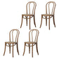 Bentwood Armless Side Dining Chairs Country Style Wood Dining Room Chair Dark Wood Brown 4 Piece Set Clearhalo ' kitchen&dining_furn' 'Dining Chairs' 'Dining Tables & Seating' 'dining_chair' 'furn' 'furn_dining_chair' 'Furniture' 'furniture_dining_chair' 'Kitchen & Dining Furniture' 'kitchen' 3702484