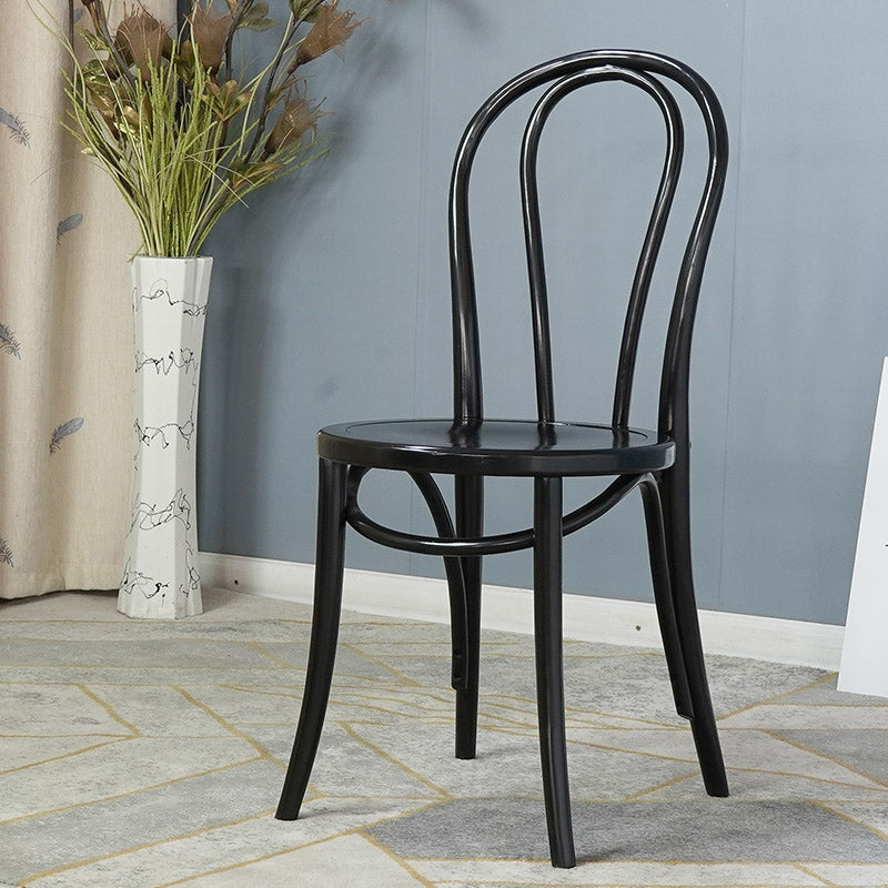 Bentwood Armless Side Dining Chairs Country Style Wood Dining Room Chair Black Natural 1 Piece Clearhalo ' kitchen&dining_furn' 'Dining Chairs' 'Dining Tables & Seating' 'dining_chair' 'furn' 'furn_dining_chair' 'Furniture' 'furniture_dining_chair' 'Kitchen & Dining Furniture' 'kitchen' 3702487