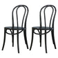 Bentwood Armless Side Dining Chairs Country Style Wood Dining Room Chair Black Natural 2 Piece Set Clearhalo ' kitchen&dining_furn' 'Dining Chairs' 'Dining Tables & Seating' 'dining_chair' 'furn' 'furn_dining_chair' 'Furniture' 'furniture_dining_chair' 'Kitchen & Dining Furniture' 'kitchen' 3702488