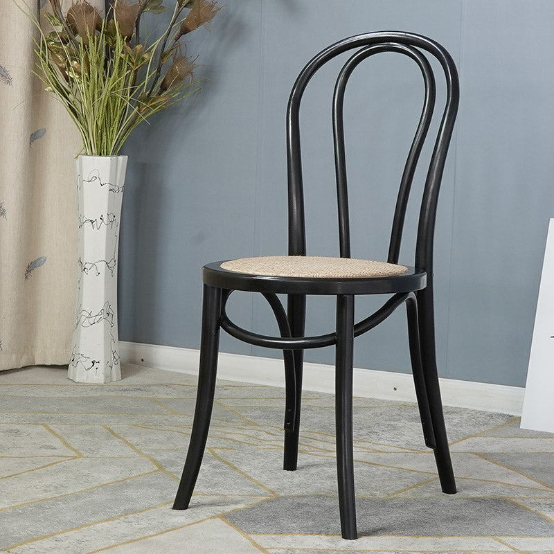 Bentwood Armless Side Dining Chairs Country Style Wood Dining Room Chair Black Brown 1 Piece Clearhalo ' kitchen&dining_furn' 'Dining Chairs' 'Dining Tables & Seating' 'dining_chair' 'furn' 'furn_dining_chair' 'Furniture' 'furniture_dining_chair' 'Kitchen & Dining Furniture' 'kitchen' 3702493