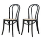 Bentwood Armless Side Dining Chairs Country Style Wood Dining Room Chair Black Brown 2 Piece Set Clearhalo ' kitchen&dining_furn' 'Dining Chairs' 'Dining Tables & Seating' 'dining_chair' 'furn' 'furn_dining_chair' 'Furniture' 'furniture_dining_chair' 'Kitchen & Dining Furniture' 'kitchen' 3702495