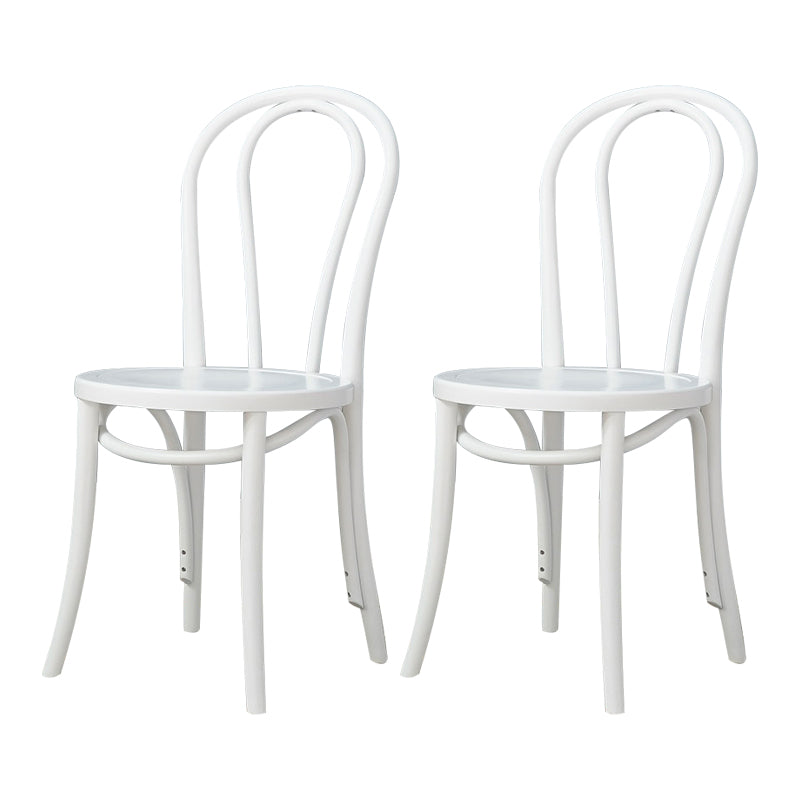 Bentwood Armless Side Dining Chairs Country Style Wood Dining Room Chair White Natural 2 Piece Set Clearhalo ' kitchen&dining_furn' 'Dining Chairs' 'Dining Tables & Seating' 'dining_chair' 'furn' 'furn_dining_chair' 'Furniture' 'furniture_dining_chair' 'Kitchen & Dining Furniture' 'kitchen' 3702502