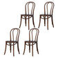 Bentwood Armless Side Dining Chairs Country Style Wood Dining Room Chair Walnut Natural 4 Piece Set Clearhalo ' kitchen&dining_furn' 'Dining Chairs' 'Dining Tables & Seating' 'dining_chair' 'furn' 'furn_dining_chair' 'Furniture' 'furniture_dining_chair' 'Kitchen & Dining Furniture' 'kitchen' 3702515