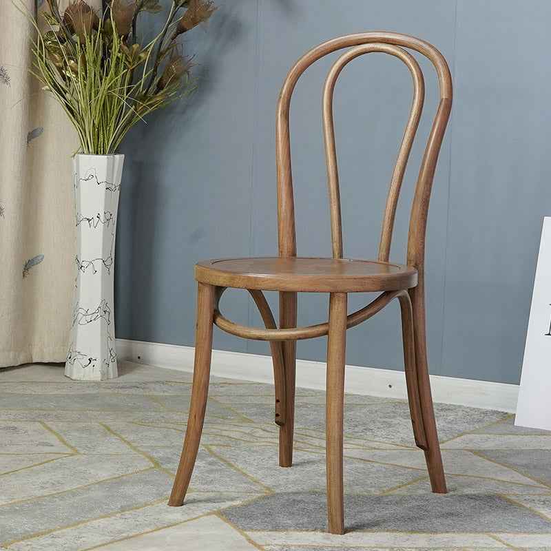 Bentwood Armless Side Dining Chairs Country Style Wood Dining Room Chair Dark Wood Natural 1 Piece Clearhalo ' kitchen&dining_furn' 'Dining Chairs' 'Dining Tables & Seating' 'dining_chair' 'furn' 'furn_dining_chair' 'Furniture' 'furniture_dining_chair' 'Kitchen & Dining Furniture' 'kitchen' 3702519