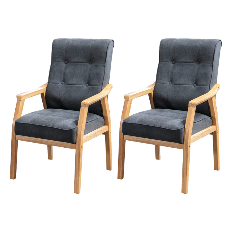 Traditional Kitchen Dining Chair Solid Back Dining Side Chair with Wooden Legs Natural Velour 2 Piece Set Clearhalo ' kitchen&dining_furn' 'Dining Chairs' 'Dining Tables & Seating' 'dining_chair' 'furn' 'furn_dining_chair' 'Furniture' 'furniture_dining_chair' 'Kitchen & Dining Furniture' 'kitchen' 3702583