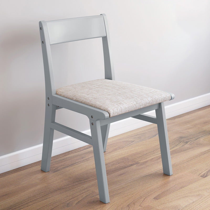 Home Contemporary Side Chair Open Back Upholstered Wood Dining Room Chair Grey 1 Piece Gray Clearhalo ' kitchen&dining_furn' 'Dining Chairs' 'Dining Tables & Seating' 'dining_chair' 'furn' 'furn_dining_chair' 'Furniture' 'furniture_dining_chair' 'Kitchen & Dining Furniture' 'kitchen' 3702597