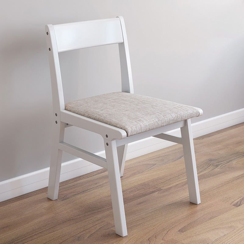 Home Contemporary Side Chair Open Back Upholstered Wood Dining Room Chair Grey 1 Piece White Clearhalo ' kitchen&dining_furn' 'Dining Chairs' 'Dining Tables & Seating' 'dining_chair' 'furn' 'furn_dining_chair' 'Furniture' 'furniture_dining_chair' 'Kitchen & Dining Furniture' 'kitchen' 3702603