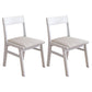 Home Contemporary Side Chair Open Back Upholstered Wood Dining Room Chair Grey 2 Piece Set White Clearhalo ' kitchen&dining_furn' 'Dining Chairs' 'Dining Tables & Seating' 'dining_chair' 'furn' 'furn_dining_chair' 'Furniture' 'furniture_dining_chair' 'Kitchen & Dining Furniture' 'kitchen' 3702605