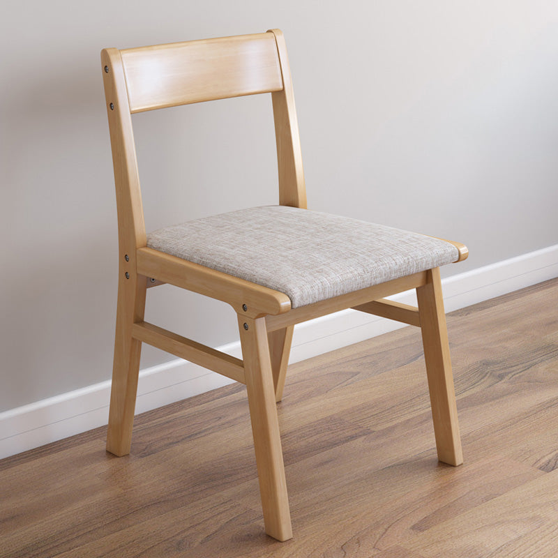 Home Contemporary Side Chair Open Back Upholstered Wood Dining Room Chair Grey 1 Piece Natural Wood Clearhalo ' kitchen&dining_furn' 'Dining Chairs' 'Dining Tables & Seating' 'dining_chair' 'furn' 'furn_dining_chair' 'Furniture' 'furniture_dining_chair' 'Kitchen & Dining Furniture' 'kitchen' 3702609