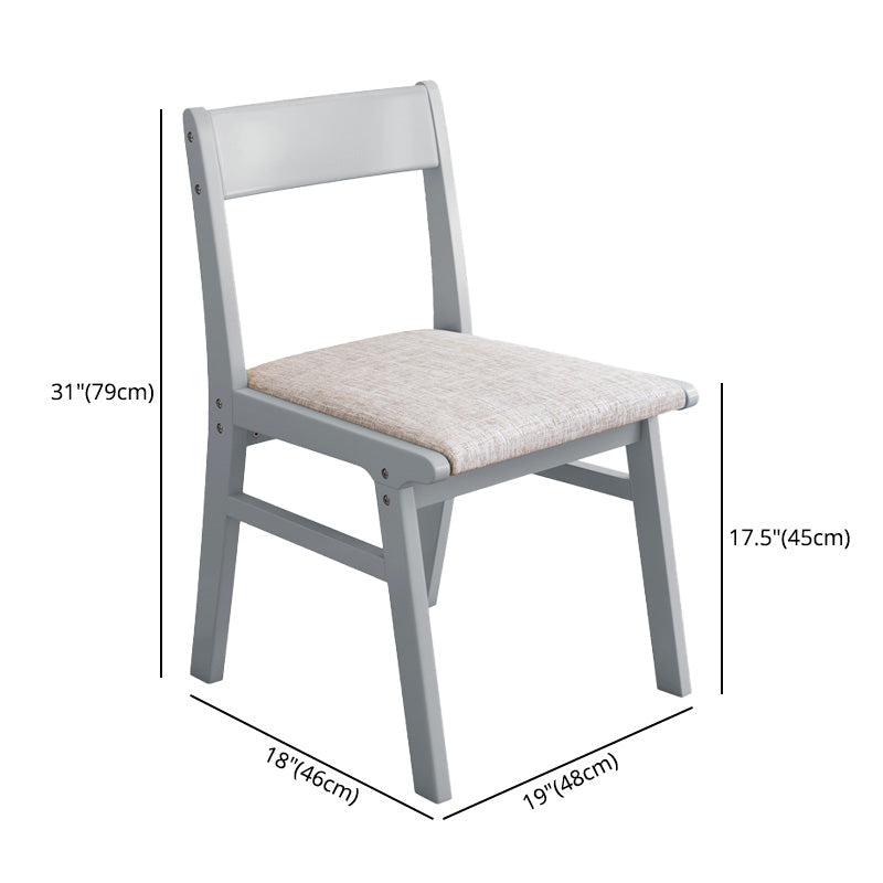 Home Contemporary Side Chair Open Back Upholstered Wood Dining Room Chair Clearhalo ' kitchen&dining_furn' 'Dining Chairs' 'Dining Tables & Seating' 'dining_chair' 'furn' 'furn_dining_chair' 'Furniture' 'furniture_dining_chair' 'Kitchen & Dining Furniture' 'kitchen' 3702615