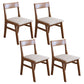 Home Contemporary Side Chair Open Back Upholstered Wood Dining Room Chair Grey 4 Piece Set Walnut Clearhalo ' kitchen&dining_furn' 'Dining Chairs' 'Dining Tables & Seating' 'dining_chair' 'furn' 'furn_dining_chair' 'Furniture' 'furniture_dining_chair' 'Kitchen & Dining Furniture' 'kitchen' 3702616