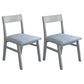 Home Contemporary Side Chair Open Back Upholstered Wood Dining Room Chair Blue 2 Piece Set Gray Clearhalo ' kitchen&dining_furn' 'Dining Chairs' 'Dining Tables & Seating' 'dining_chair' 'furn' 'furn_dining_chair' 'Furniture' 'furniture_dining_chair' 'Kitchen & Dining Furniture' 'kitchen' 3702618