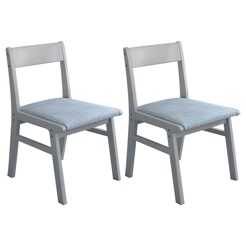 Home Contemporary Side Chair Open Back Upholstered Wood Dining Room Chair Blue 2 Piece Set Gray Clearhalo ' kitchen&dining_furn' 'Dining Chairs' 'Dining Tables & Seating' 'dining_chair' 'furn' 'furn_dining_chair' 'Furniture' 'furniture_dining_chair' 'Kitchen & Dining Furniture' 'kitchen' 3702618