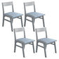 Home Contemporary Side Chair Open Back Upholstered Wood Dining Room Chair Blue 4 Piece Set Gray Clearhalo ' kitchen&dining_furn' 'Dining Chairs' 'Dining Tables & Seating' 'dining_chair' 'furn' 'furn_dining_chair' 'Furniture' 'furniture_dining_chair' 'Kitchen & Dining Furniture' 'kitchen' 3702619