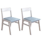 Home Contemporary Side Chair Open Back Upholstered Wood Dining Room Chair Blue 2 Piece Set White Clearhalo ' kitchen&dining_furn' 'Dining Chairs' 'Dining Tables & Seating' 'dining_chair' 'furn' 'furn_dining_chair' 'Furniture' 'furniture_dining_chair' 'Kitchen & Dining Furniture' 'kitchen' 3702621