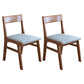 Home Contemporary Side Chair Open Back Upholstered Wood Dining Room Chair Blue 2 Piece Set Walnut Clearhalo ' kitchen&dining_furn' 'Dining Chairs' 'Dining Tables & Seating' 'dining_chair' 'furn' 'furn_dining_chair' 'Furniture' 'furniture_dining_chair' 'Kitchen & Dining Furniture' 'kitchen' 3702627