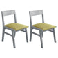 Home Contemporary Side Chair Open Back Upholstered Wood Dining Room Chair Green 2 Piece Set Gray Clearhalo ' kitchen&dining_furn' 'Dining Chairs' 'Dining Tables & Seating' 'dining_chair' 'furn' 'furn_dining_chair' 'Furniture' 'furniture_dining_chair' 'Kitchen & Dining Furniture' 'kitchen' 3702630