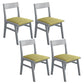 Home Contemporary Side Chair Open Back Upholstered Wood Dining Room Chair Green 4 Piece Set Gray Clearhalo ' kitchen&dining_furn' 'Dining Chairs' 'Dining Tables & Seating' 'dining_chair' 'furn' 'furn_dining_chair' 'Furniture' 'furniture_dining_chair' 'Kitchen & Dining Furniture' 'kitchen' 3702631