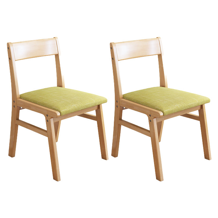 Home Contemporary Side Chair Open Back Upholstered Wood Dining Room Chair Green 2 Piece Set Natural Wood Clearhalo ' kitchen&dining_furn' 'Dining Chairs' 'Dining Tables & Seating' 'dining_chair' 'furn' 'furn_dining_chair' 'Furniture' 'furniture_dining_chair' 'Kitchen & Dining Furniture' 'kitchen' 3702636