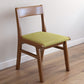 Home Contemporary Side Chair Open Back Upholstered Wood Dining Room Chair Green 1 Piece Walnut Clearhalo ' kitchen&dining_furn' 'Dining Chairs' 'Dining Tables & Seating' 'dining_chair' 'furn' 'furn_dining_chair' 'Furniture' 'furniture_dining_chair' 'Kitchen & Dining Furniture' 'kitchen' 3702638