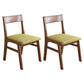 Home Contemporary Side Chair Open Back Upholstered Wood Dining Room Chair Green 2 Piece Set Walnut Clearhalo ' kitchen&dining_furn' 'Dining Chairs' 'Dining Tables & Seating' 'dining_chair' 'furn' 'furn_dining_chair' 'Furniture' 'furniture_dining_chair' 'Kitchen & Dining Furniture' 'kitchen' 3702639