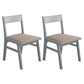 Home Contemporary Side Chair Open Back Upholstered Wood Dining Room Chair Coffee 2 Piece Set Gray Clearhalo ' kitchen&dining_furn' 'Dining Chairs' 'Dining Tables & Seating' 'dining_chair' 'furn' 'furn_dining_chair' 'Furniture' 'furniture_dining_chair' 'Kitchen & Dining Furniture' 'kitchen' 3702642