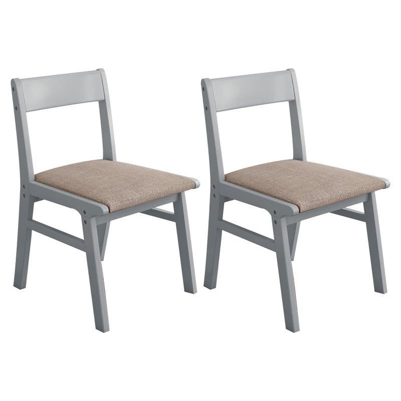Home Contemporary Side Chair Open Back Upholstered Wood Dining Room Chair Coffee 2 Piece Set Gray Clearhalo ' kitchen&dining_furn' 'Dining Chairs' 'Dining Tables & Seating' 'dining_chair' 'furn' 'furn_dining_chair' 'Furniture' 'furniture_dining_chair' 'Kitchen & Dining Furniture' 'kitchen' 3702642