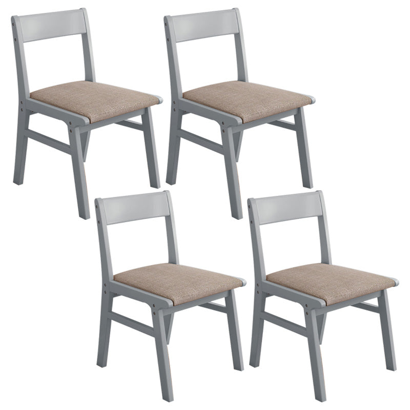 Home Contemporary Side Chair Open Back Upholstered Wood Dining Room Chair Coffee 4 Piece Set Gray Clearhalo ' kitchen&dining_furn' 'Dining Chairs' 'Dining Tables & Seating' 'dining_chair' 'furn' 'furn_dining_chair' 'Furniture' 'furniture_dining_chair' 'Kitchen & Dining Furniture' 'kitchen' 3702643