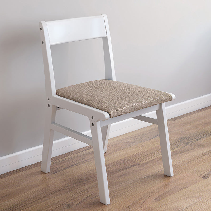 Home Contemporary Side Chair Open Back Upholstered Wood Dining Room Chair Coffee 1 Piece White Clearhalo ' kitchen&dining_furn' 'Dining Chairs' 'Dining Tables & Seating' 'dining_chair' 'furn' 'furn_dining_chair' 'Furniture' 'furniture_dining_chair' 'Kitchen & Dining Furniture' 'kitchen' 3702644